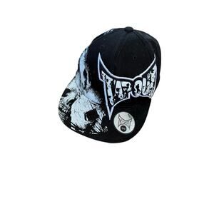 Tapout y2k baseball cap grunge black skulls